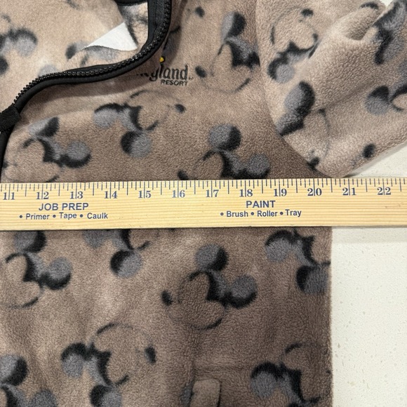 Disneyland Resort Sherpa Zip Up Mickey Mouse Long Sleeve Soft Jacket AOP Small - Picture 5 of 6